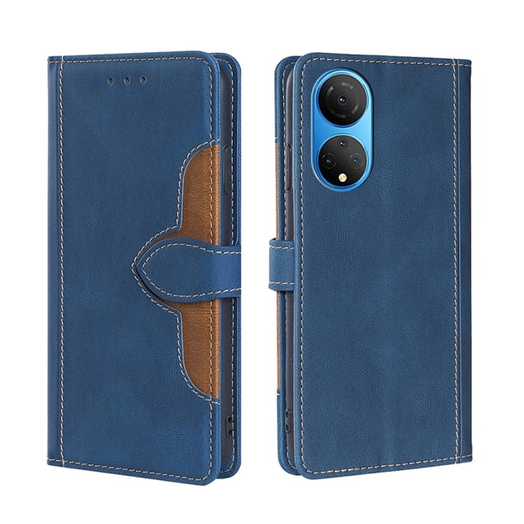 For Honor X7 4G Skin Feel Magnetic Buckle Leather Phone Case