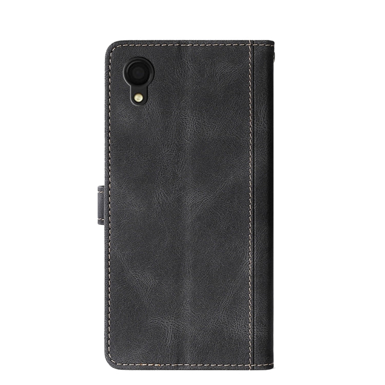 For Samsung Galaxy A22 5G Japan Skin Feel Magnetic Buckle Leather Phone Case