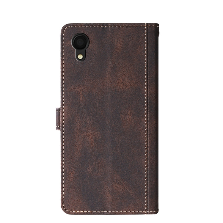 For Samsung Galaxy A22 5G Japan Skin Feel Magnetic Buckle Leather Phone Case