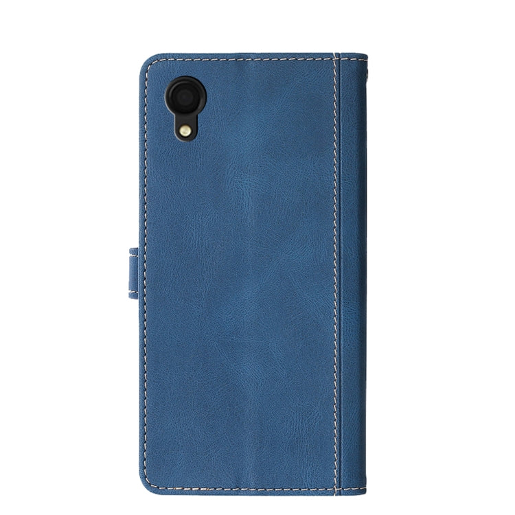 For Samsung Galaxy A22 5G Japan Skin Feel Magnetic Buckle Leather Phone Case