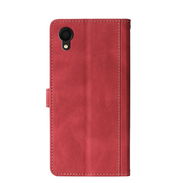 For Samsung Galaxy A22 5G Japan Skin Feel Magnetic Buckle Leather Phone Case