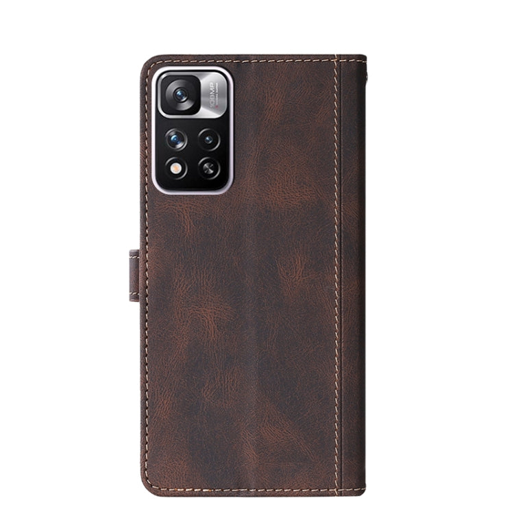 For Xiaomi Redmi Note 11 Pro 5G / Pro Plus 5G Skin Feel Magnetic Buckle Leather Phone Case
