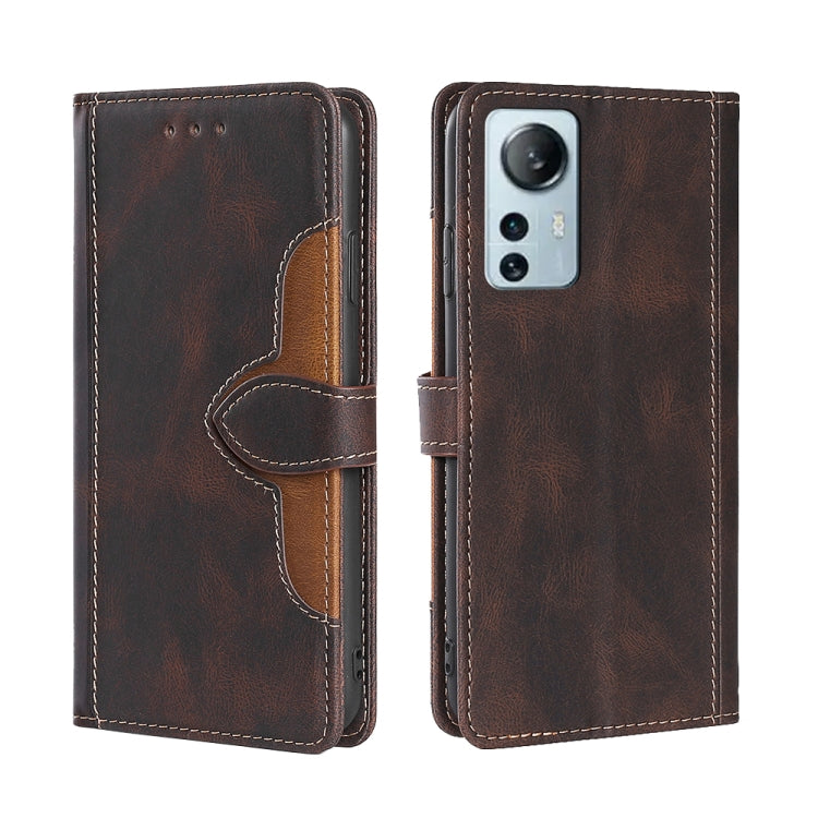 For Xiaomi 12 Lite Skin Feel Magnetic Buckle Leather Phone Case