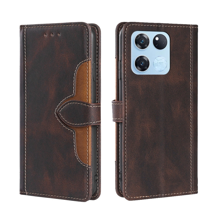 For OnePlus Ace Racing Skin Feel Magnetic Buckle Leather Phone Case