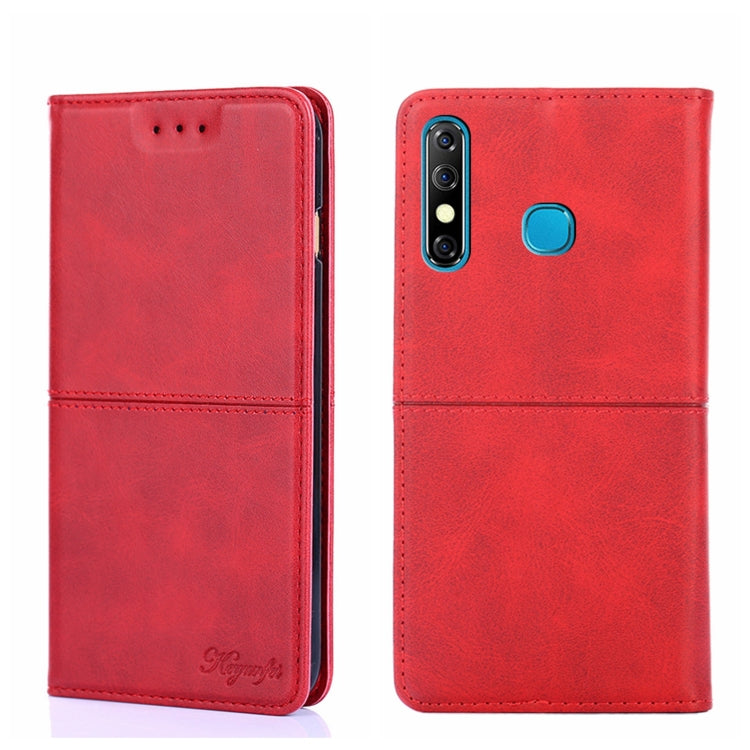 For Infinix Hot 8/Hot 8 Lite/Tecon Camon 12 Cow Texture Magnetic Horizontal Flip Leather Phone Case