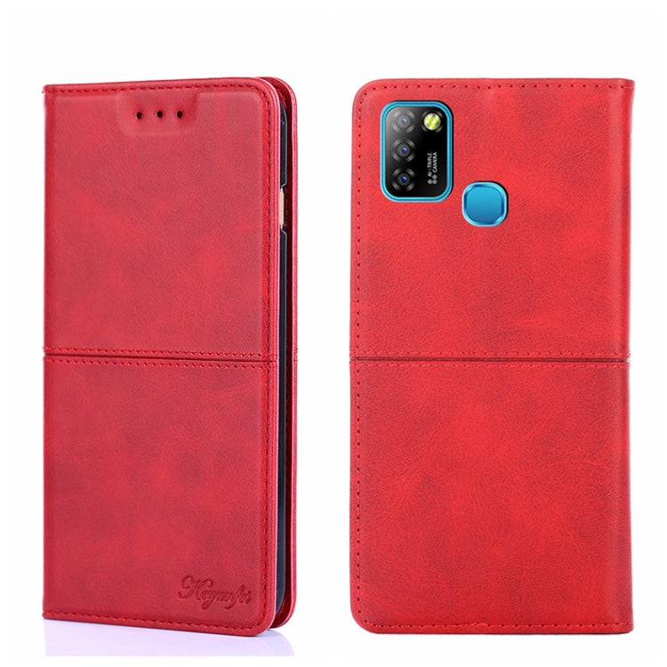 For Infinix Hot 10 Lite/Smart 5 X657 Cow Texture Magnetic Horizontal Flip Leather Phone Case