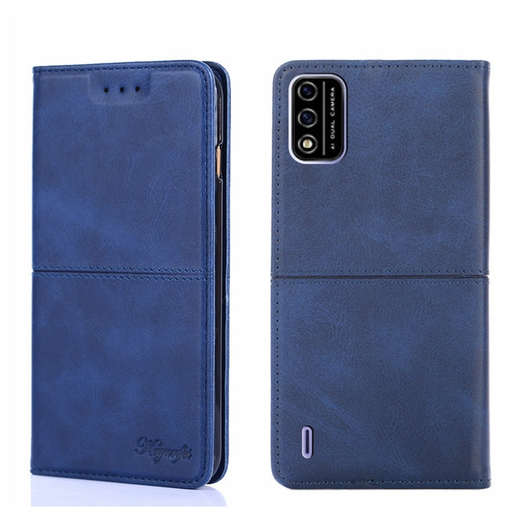 For Itel A48 Cow Texture Magnetic Horizontal Flip Leather Phone Case
