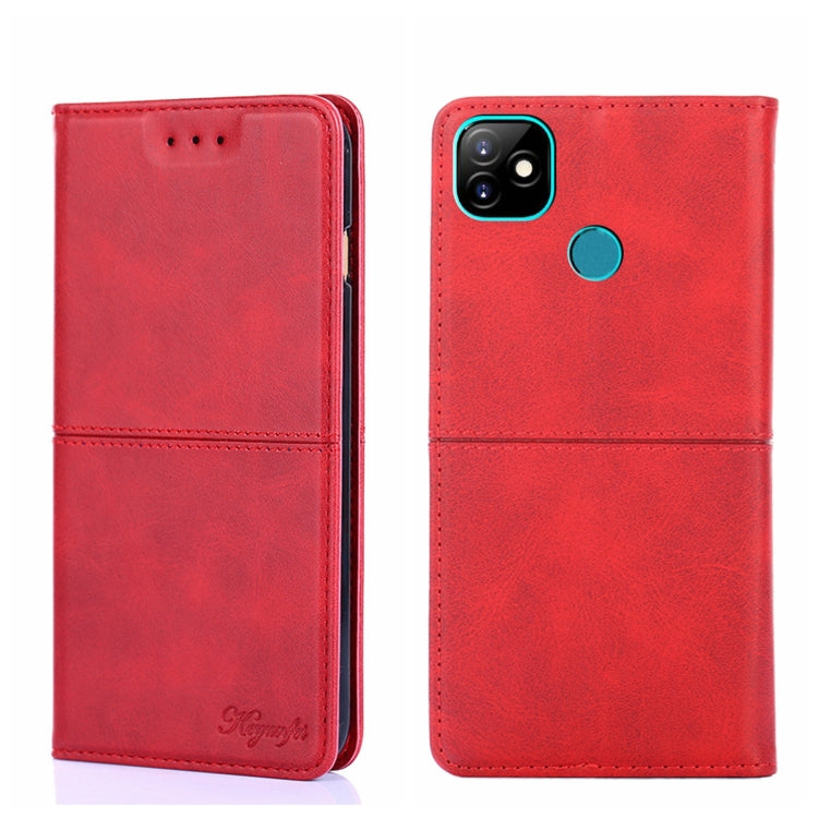 For Itel Vision 1 Cow Texture Magnetic Horizontal Flip Leather Phone Case