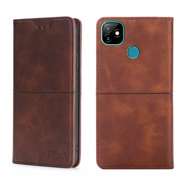 For Itel Vision 1 Cow Texture Magnetic Horizontal Flip Leather Phone Case