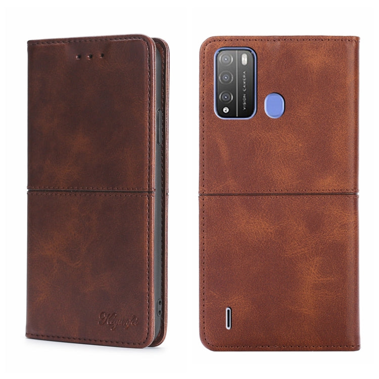For Itel Vision 1 Pro Cow Texture Magnetic Horizontal Flip Leather Phone Case