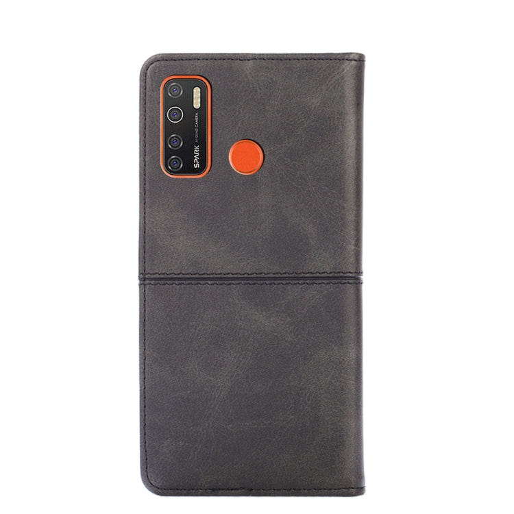 For Tecno Camon 15 CD7/Camon 15 Air/Spark 5/Spark 5 Pro Cow Texture Magnetic Horizontal Flip Leather Phone Case