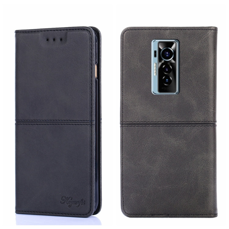 For Tecno Phantom X Cow Texture Magnetic Horizontal Flip Leather Phone Case