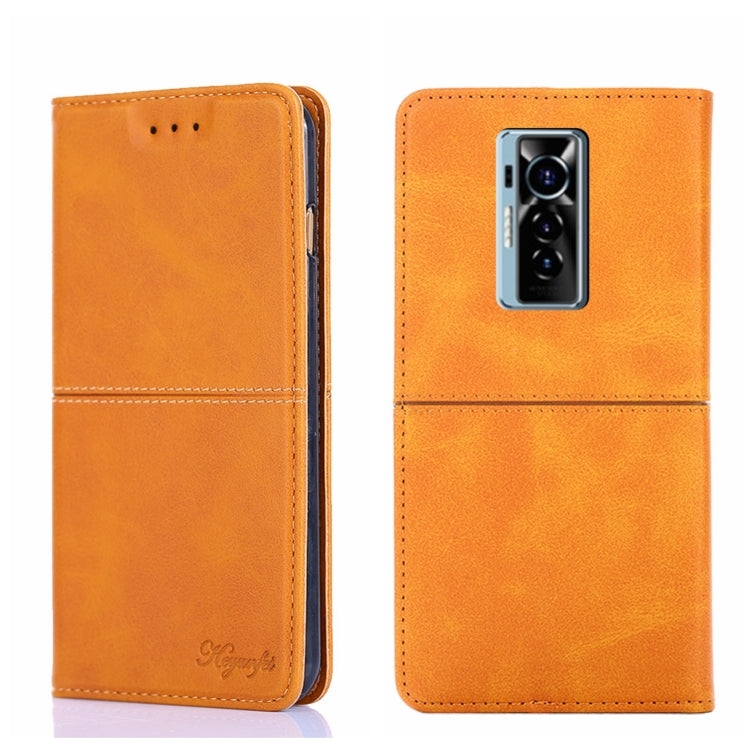 For Tecno Phantom X Cow Texture Magnetic Horizontal Flip Leather Phone Case