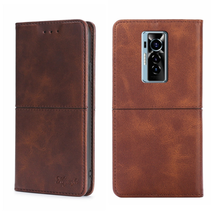 For Tecno Phantom X Cow Texture Magnetic Horizontal Flip Leather Phone Case