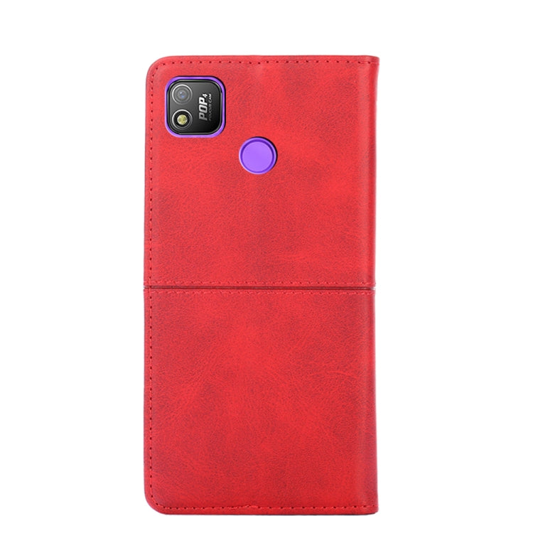 For Tecno Pop 4 Cow Texture Magnetic Horizontal Flip Leather Phone Case