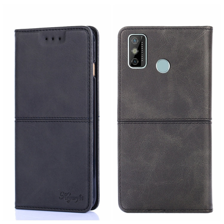 For Tecno Spark 6 GO Cow Texture Magnetic Horizontal Flip Leather Phone Case