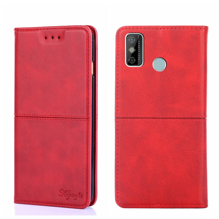 For Tecno Spark 6 GO Cow Texture Magnetic Horizontal Flip Leather Phone Case