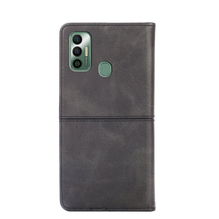 For Tecno Spark 7 Cow Texture Magnetic Horizontal Flip Leather Phone Case