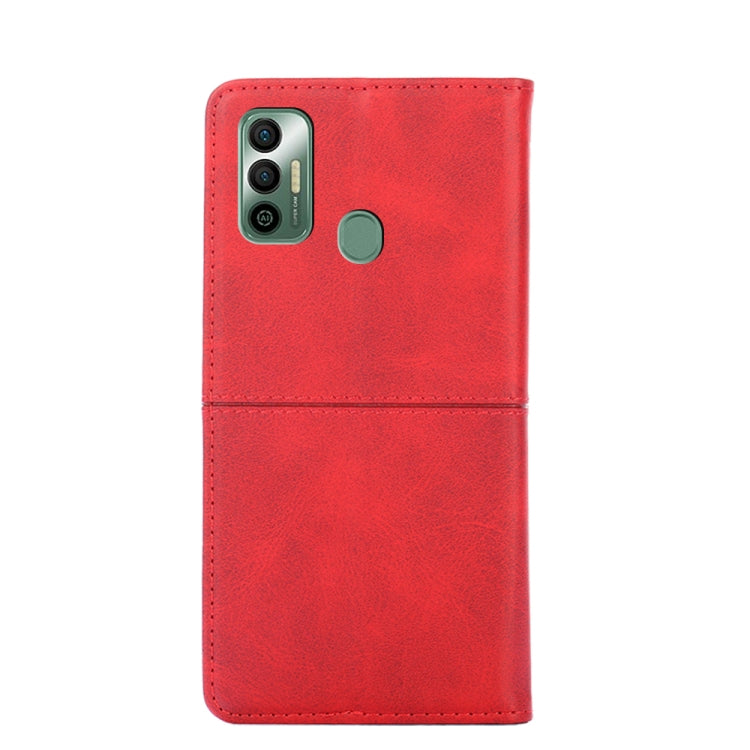 For Tecno Spark 7 Cow Texture Magnetic Horizontal Flip Leather Phone Case