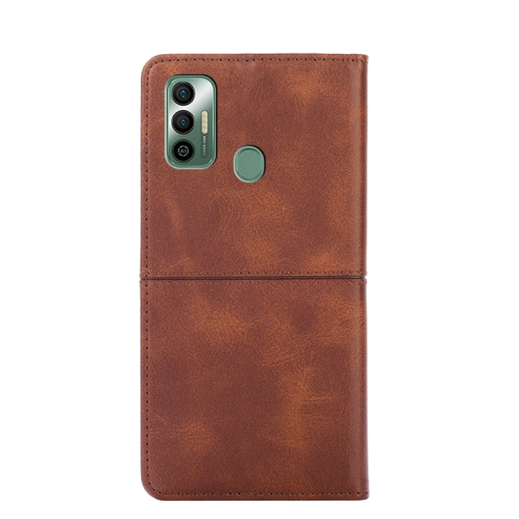 For Tecno Spark 7 Cow Texture Magnetic Horizontal Flip Leather Phone Case