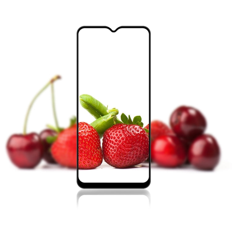 mocolo 9H Full Glue Silk Print Tempered Glass Film For Xiaomi Redmi 10C (Black)