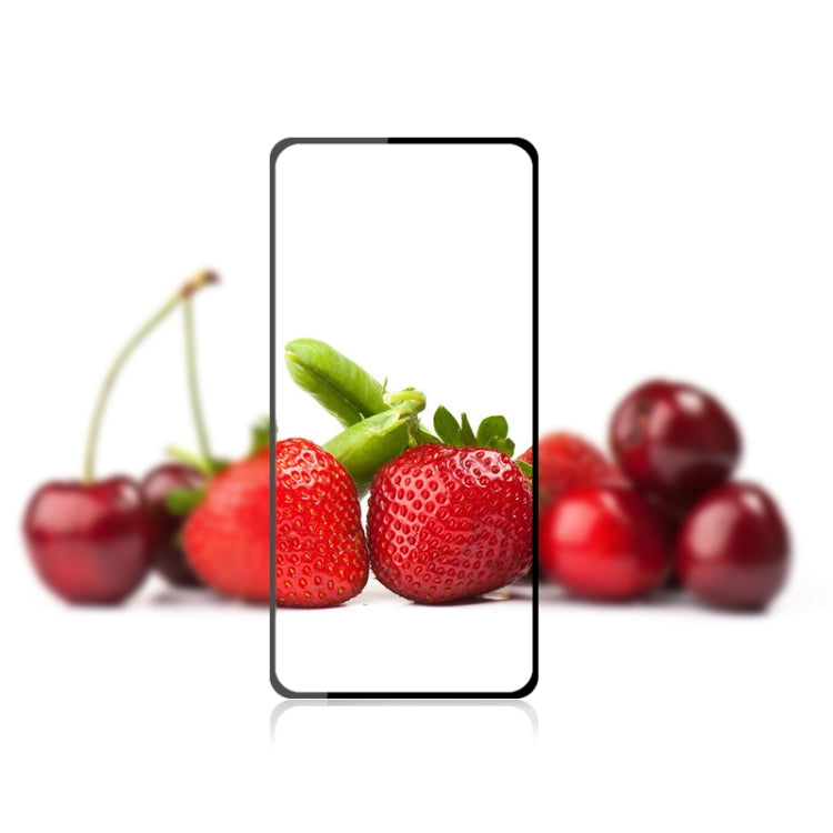 mocolo 9H Full Glue Silk Print Tempered Glass Film For Xiaomi Redmi K50 (Black)