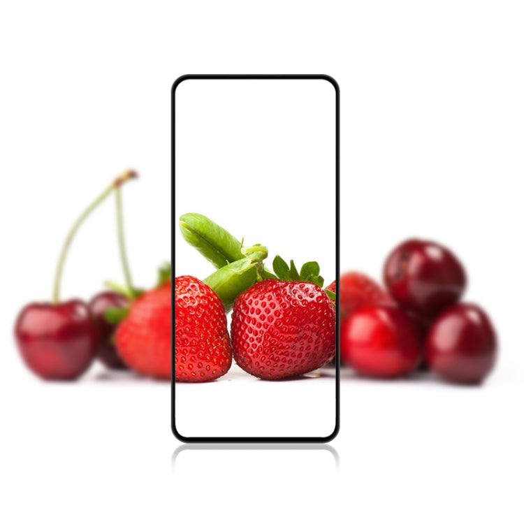mocolo 9H Full Glue Silk Print Tempered Glass Film For Samsung Galaxy M53 (Black)