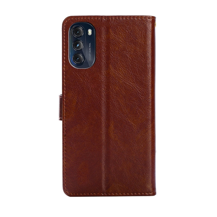 For Motorola Moto G 5G 2022 Zipper Bag PU + TPU Horizontal Flip Leather Case