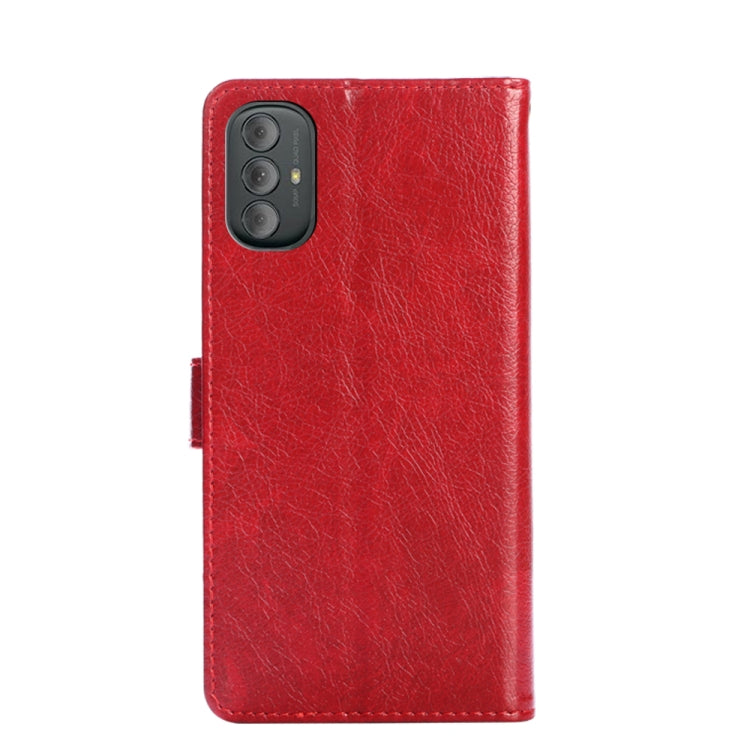 For Motorola Moto G Power 2022 Zipper Bag PU + TPU Horizontal Flip Leather Case