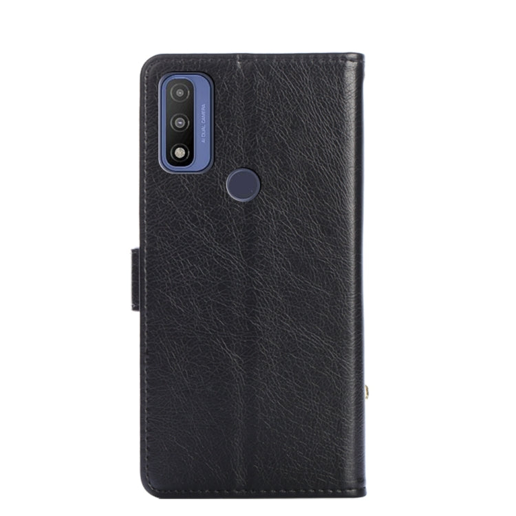 For Motorola G Pure Zipper Bag PU + TPU Horizontal Flip Leather Case