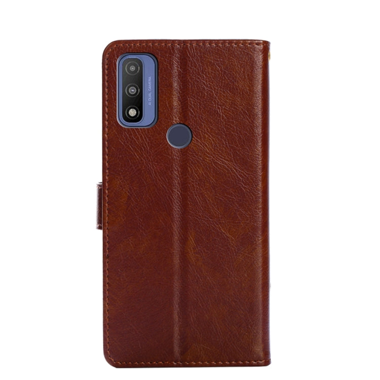 For Motorola G Pure Zipper Bag PU + TPU Horizontal Flip Leather Case