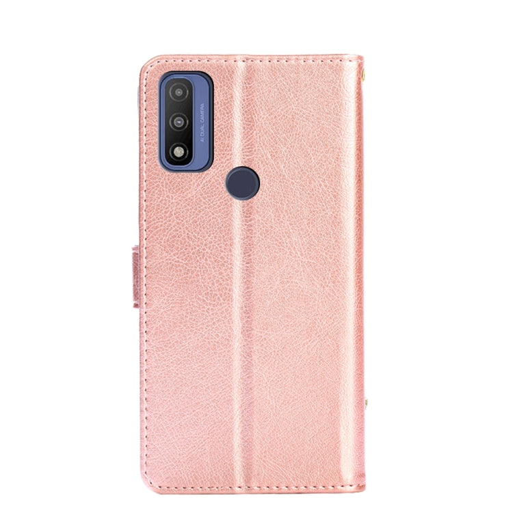 For Motorola G Pure Zipper Bag PU + TPU Horizontal Flip Leather Case