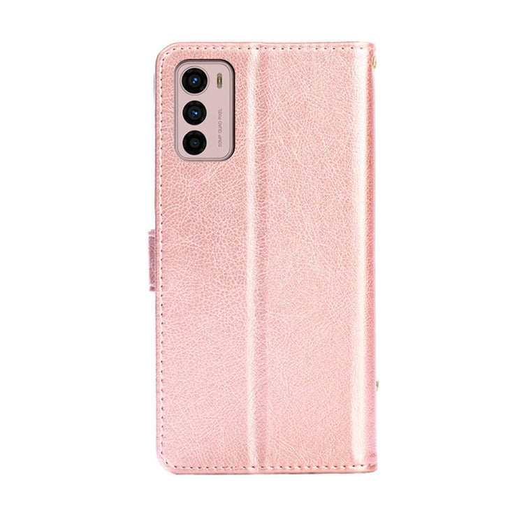 For Motorola Moto G42 4G Zipper Bag PU + TPU Horizontal Flip Leather Case