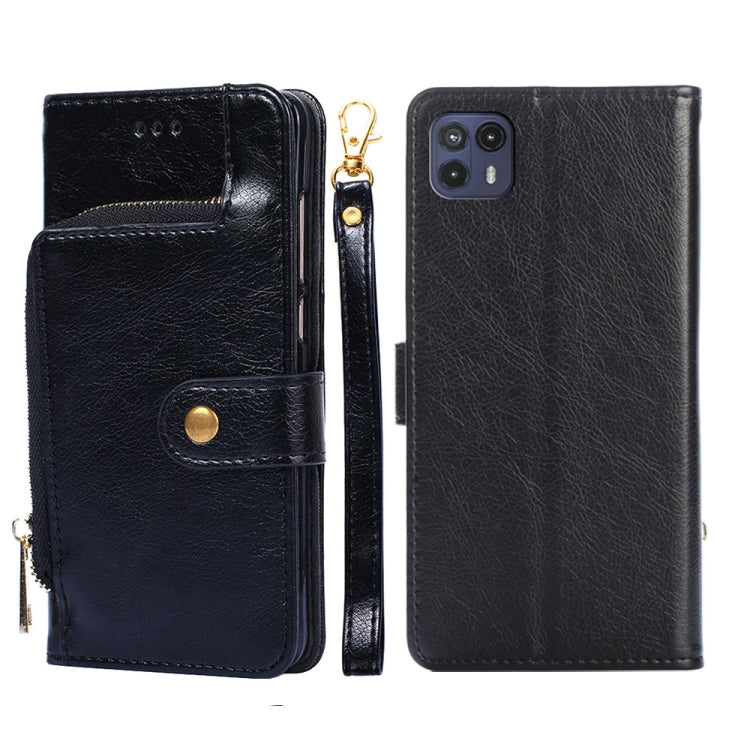 For Motorola Moto G50 5G Zipper Bag PU + TPU Horizontal Flip Leather Case