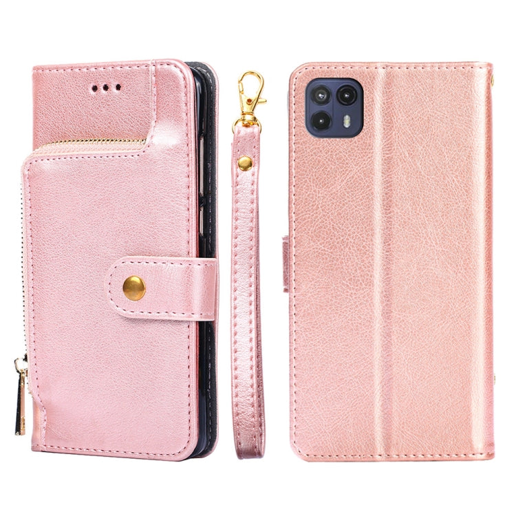 For Motorola Moto G50 5G Zipper Bag PU + TPU Horizontal Flip Leather Case