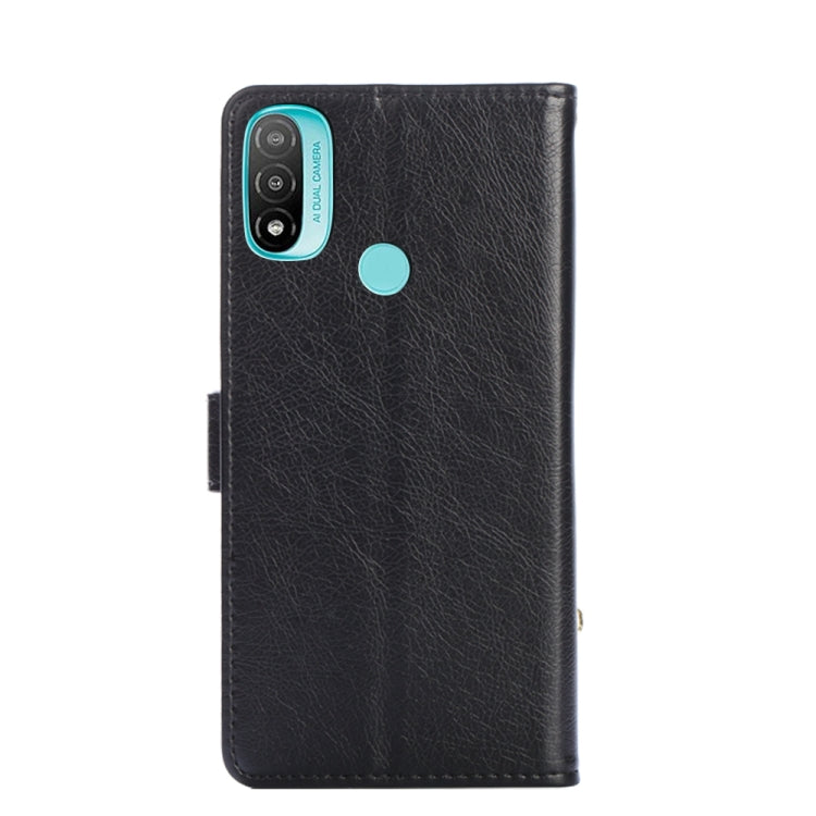 For Motorola Moto E20 Zipper Bag PU + TPU Horizontal Flip Leather Case