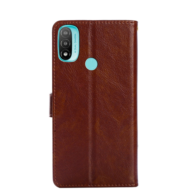 For Motorola Moto E20 Zipper Bag PU + TPU Horizontal Flip Leather Case