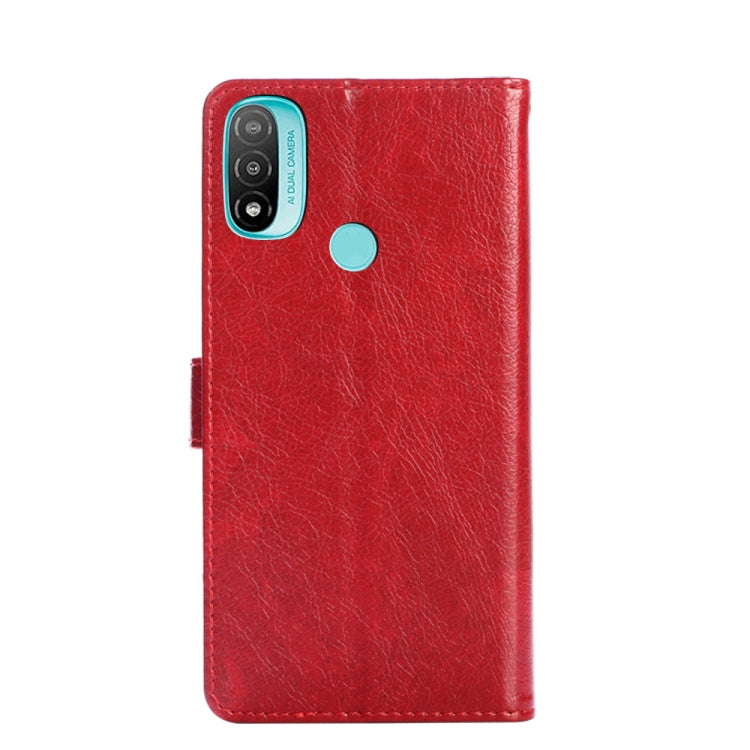 For Motorola Moto E20 Zipper Bag PU + TPU Horizontal Flip Leather Case