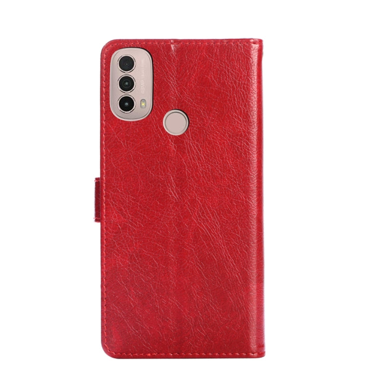 For Motorola Moto E40 Zipper Bag PU + TPU Horizontal Flip Leather Case