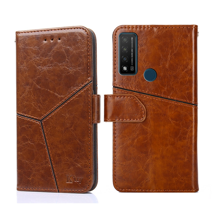 For TCL 20R 5G / Bremen / 20AX 5G Geometric Stitching Horizontal Flip Leather Phone Case
