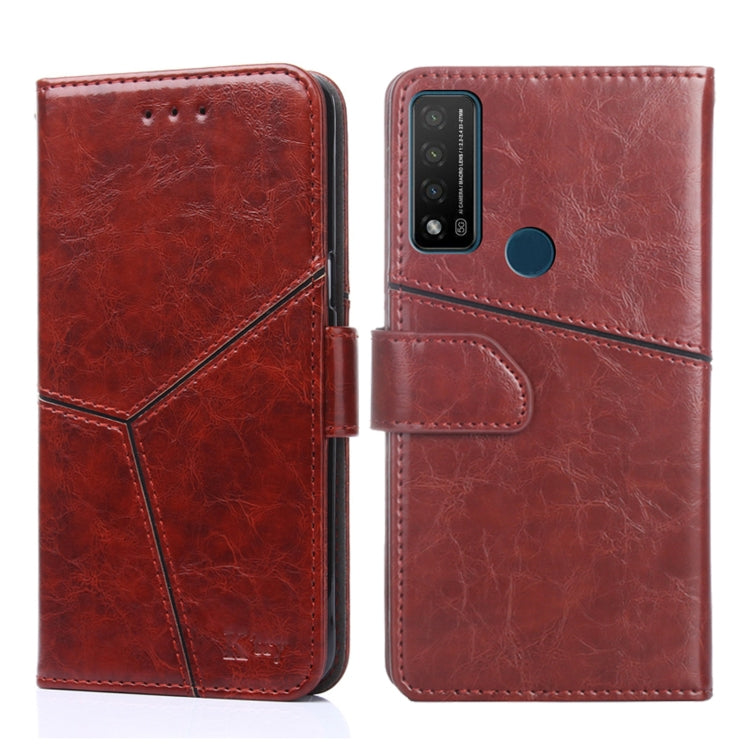 For TCL 20R 5G / Bremen / 20AX 5G Geometric Stitching Horizontal Flip Leather Phone Case
