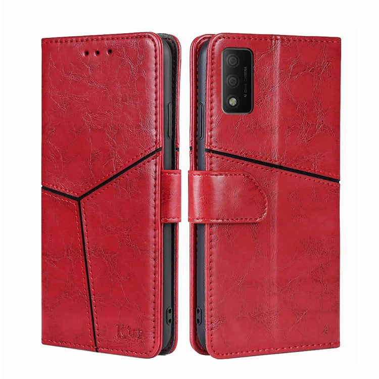 For TCL 30T T603DL Geometric Stitching Horizontal Flip Leather Phone Case