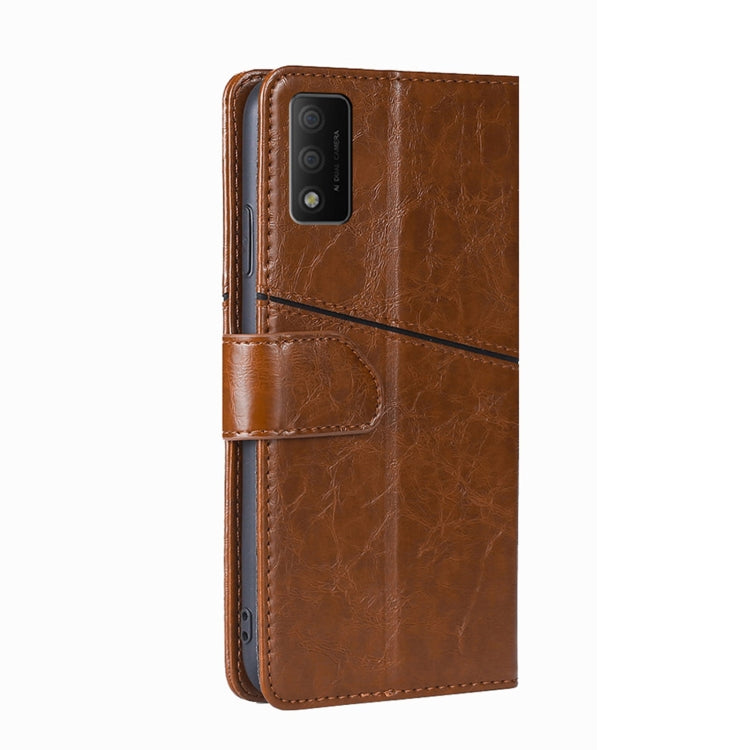 For TCL 30T T603DL Geometric Stitching Horizontal Flip Leather Phone Case