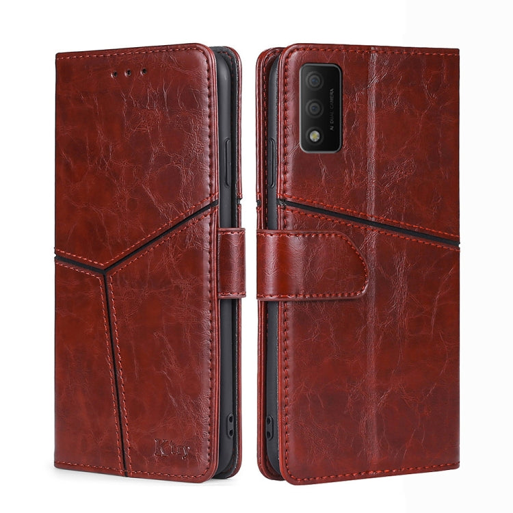 For TCL 30T T603DL Geometric Stitching Horizontal Flip Leather Phone Case