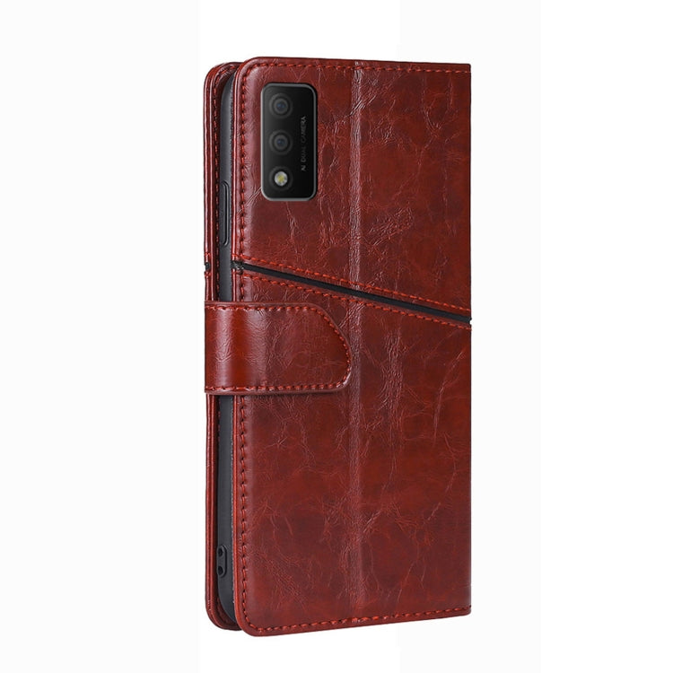 For TCL 30T T603DL Geometric Stitching Horizontal Flip Leather Phone Case