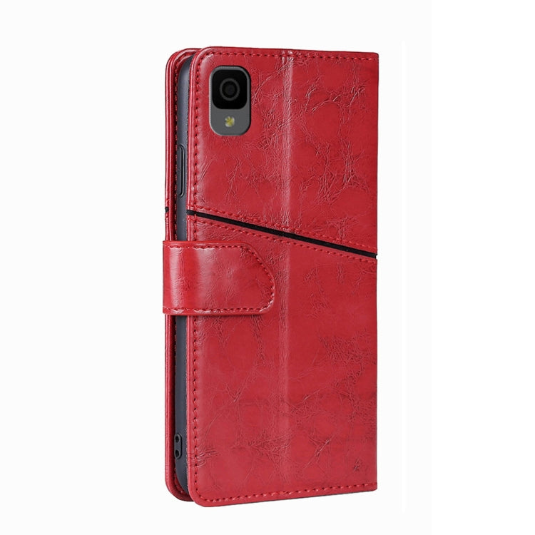 For TCL 30Z T602DL Geometric Stitching Horizontal Flip Leather Phone Case