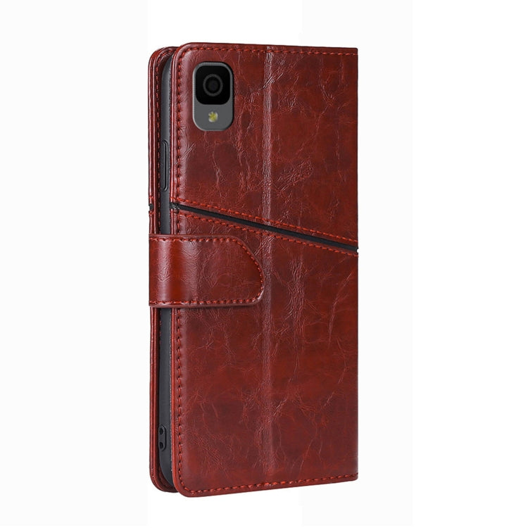 For TCL 30Z T602DL Geometric Stitching Horizontal Flip Leather Phone Case