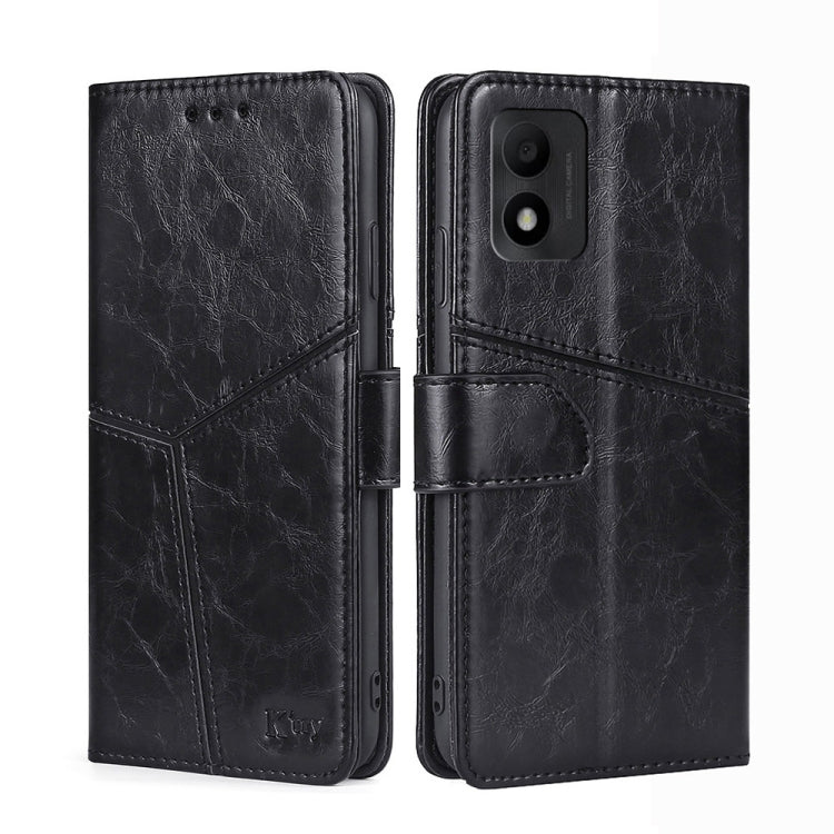For TCL 303 Geometric Stitching Horizontal Flip Leather Phone Case