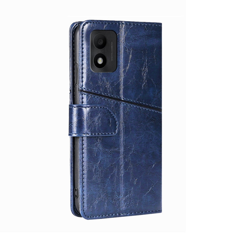 For TCL 303 Geometric Stitching Horizontal Flip Leather Phone Case