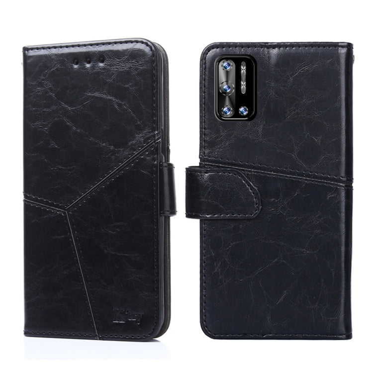 For Doogee N40 Pro Geometric Stitching Horizontal Flip Leather Phone Case